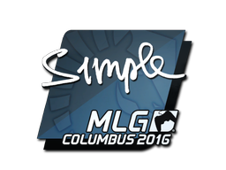 Autocolante | s1mple | MLG Columbus 2016