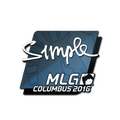 Sticker | s1mple | MLG Columbus 2016