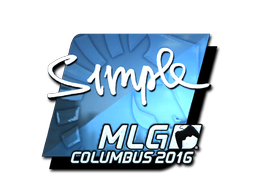 Sticker | s1mple (Foil) | MLG Columbus 2016