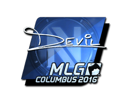 Naklejka | DEVIL (foliowana) | MLG Columbus 2016