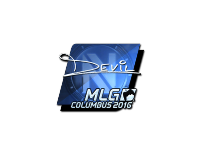 Aufkleber | DEVIL (Glanz) | MLG Columbus 2016