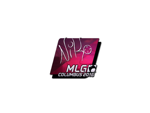 Mlg columbus 2016 наклейки. Niko наклейка. Автограф СИМПЛА Коламбус 2016. Автограф Нико.