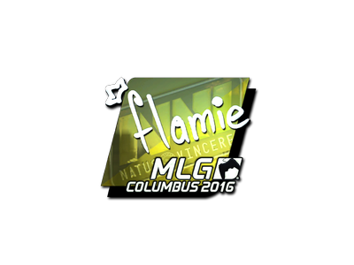Наклейка | flamie (металлическая) | Колумбус-2016