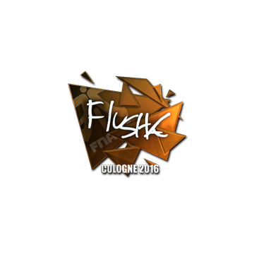 Sticker | flusha (Foil) | Cologne 2016