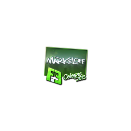 Sticker | markeloff (Foil) | Cologne 2015