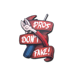 Sticker | Pros Don't Fake