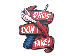 Autocolante | Pros Don't Fake