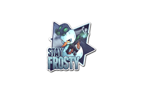 Sticker Stay Frosty.