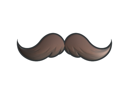 Sticker | Mustachio (Foil)