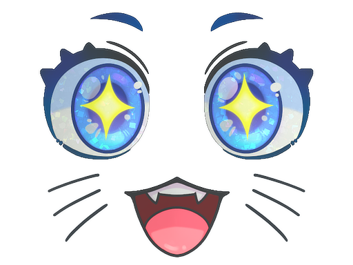 Sticker | Kawaii Eyes (Glitter)