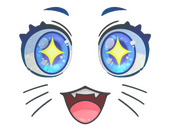 Sticker | Kawaii Eyes (Glitter)