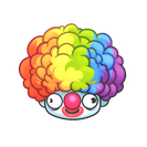Sticker | Clown Wig