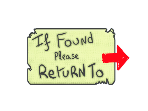 Sticker | Please Return To/20fx20