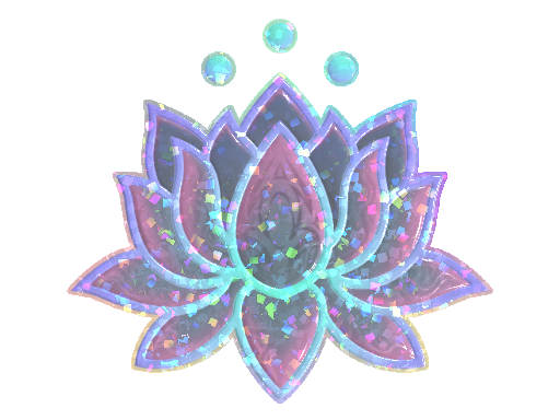 Sticker | Lotus (Glitter)