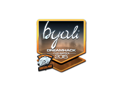 Наклейка | byali (металлическая) | Клуж-Напока-2015