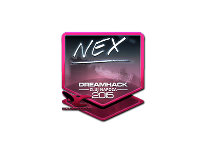 Наклейка | nex (металлическая) | Клуж-Напока-2015