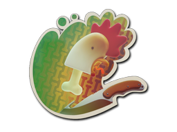 Sticker | Poulet plumé (holo)