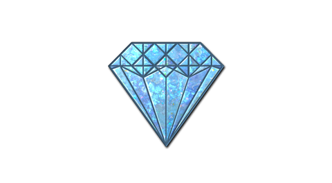 Sticker | Blue Gem (Glitter)
