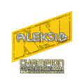 Sticker | Aleksib (Glitter, Champion) | Copenhagen 2024