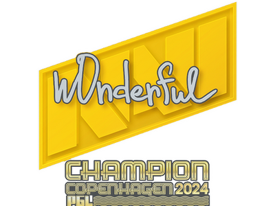 Autocolante | w0nderful (Champion) | Copenhaga 2024