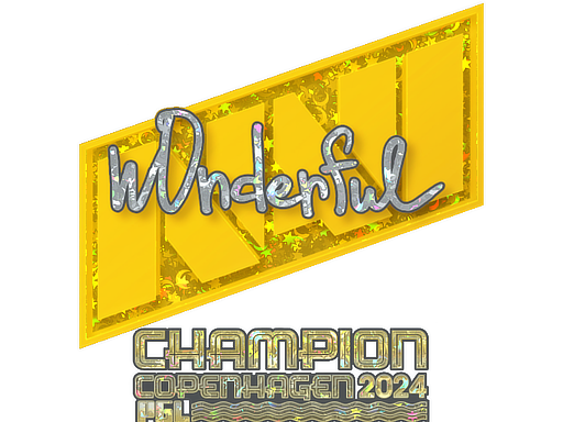 Sticker | w0nderful (Glitter, Champion) | Copenhagen 2024/20fx20