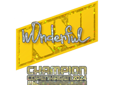 Sticker | w0nderful (Glitter, Champion) | Copenhagen 2024