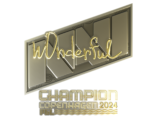Sticker | w0nderful (Gold, Champion) | Copenhagen 2024