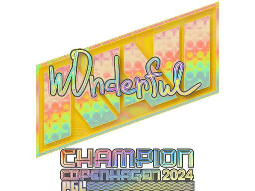 Sticker | w0nderful (Holo, Champion) | Copenhagen 2024