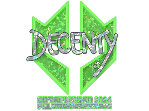 Sticker | decenty (Glitter) | Copenhagen 2024