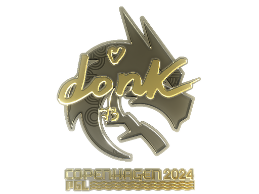 Sticker | donk (Gold) | Copenhagen 2024