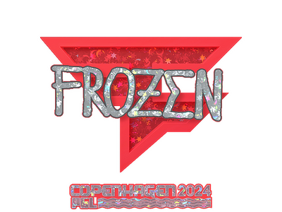 Pegatina | frozen (purpurina) | Copenhague 2024