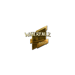 free csgo skin Sticker | waterfaLLZ (Gold) | Boston 2018