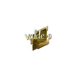 free csgo skin Sticker | v4lde (Gold) | Boston 2018