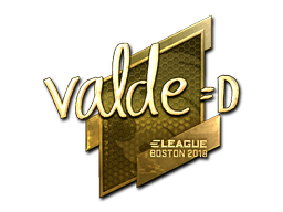 Sticker | v4lde (Gold) | Boston 2018