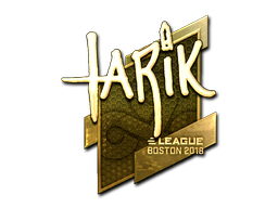 Sticker | tarik (Gold) | Boston 2018