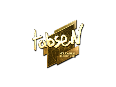 Наліпка | tabseN (золота) | Бостон 2018