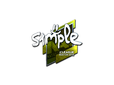 Sticker | s1mple (Foil) | Boston 2018