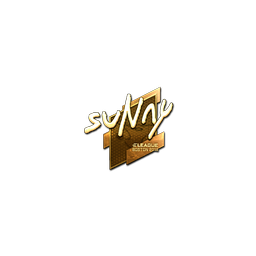 free csgo skin Sticker | suNny (Gold) | Boston 2018