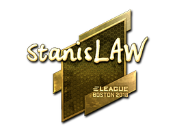 Sticker | stanislaw (Gold) | Boston 2018