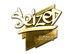 스티커 | seized (Gold) | Boston 2018