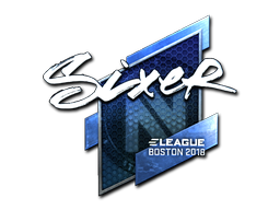 스티커 | SIXER (Foil) | Boston 2018