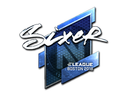 Sticker | SIXER (Foil) | Boston 2018 image