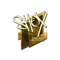 Sticker | shox (Gold) | Boston 2018