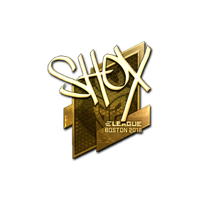 Sticker | shox (Gold) | Boston 2018