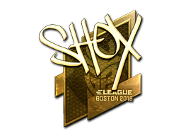 Sticker | shox (Gold) | Boston 2018