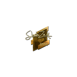 free csgo skin Sticker | ShahZaM (Gold) | Boston 2018