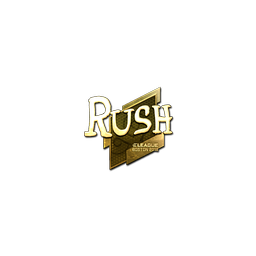 free csgo skin Sticker | RUSH (Gold) | Boston 2018