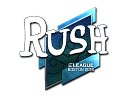 Naklejka | RUSH (foliowana) | Boston 2018