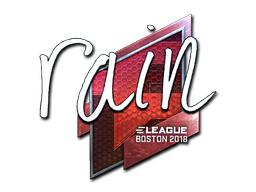 Sticker | rain (Foil) | Boston 2018