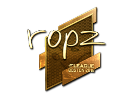 Sticker | ropz (Gold) | Boston 2018